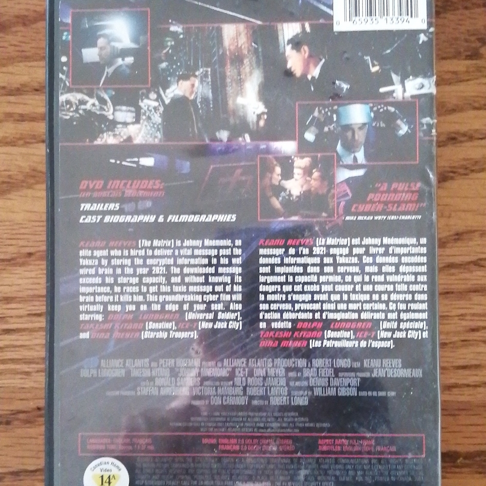 Keanu Reeves Johnny mnemonic - Picture 2 of 3